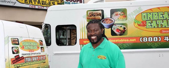 Khristopher Shavers, owner of Unbeatable Eatables in Chicago, IL