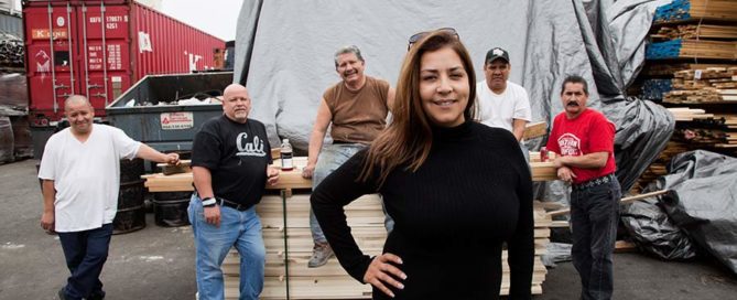 Noemi Prado, owner of Southwest Moulding in Sun Valley, CA