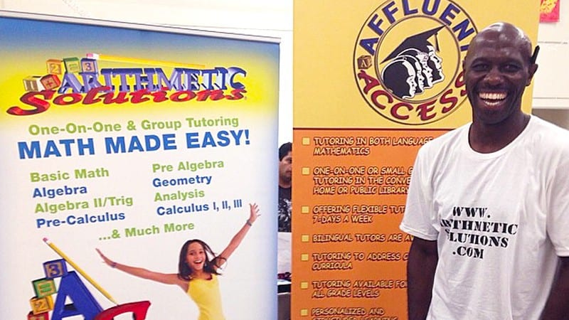 Small business owner Derrick Louis