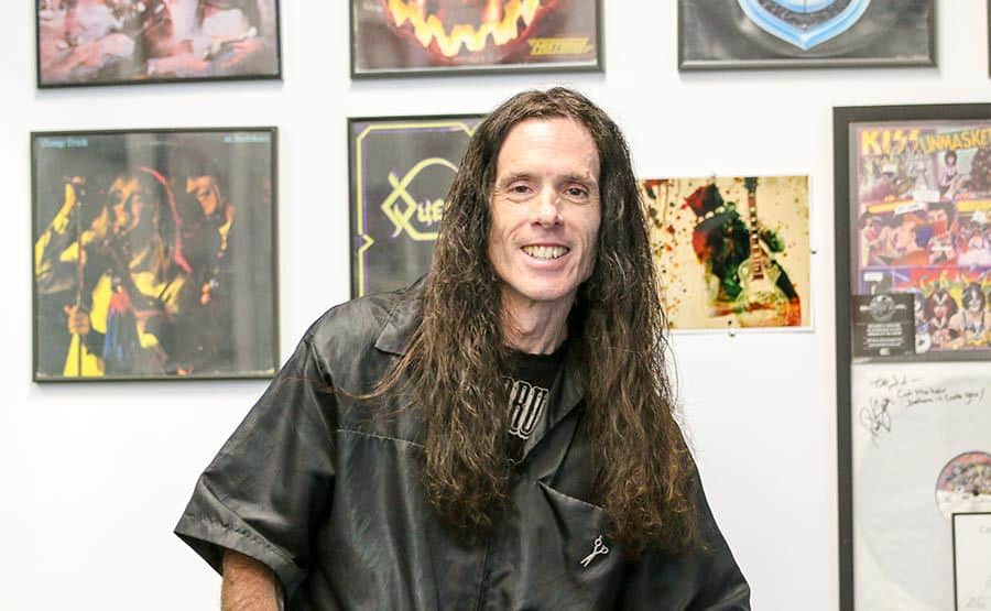 Jerry Jones, owner of Get a Haircut barbershop, Las Vegas, NV